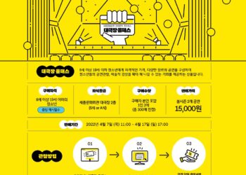 2022년 세종문화회관 대극장 올패스 시행, 영화보다 싼 대극장 뮤지컬 티켓 청소년에게 제공