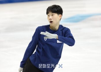 [현장 스케치] 경재석(경희대), 2023 사대륙 피겨스케이팅 선수권 대회 연습