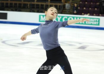 [현장 스케치] 김채연(수리고), 2023 사대륙 피겨스케이팅 선수권 대회 연습
