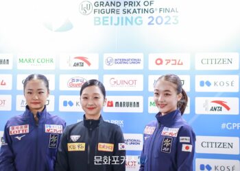 [현장스케치] 김현겸-임주헌-아담 하가라, 남자 주니어 쇼트 프로그램 상위 3위