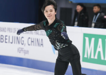 [현장스케치] 아담 샤오 힘 파, 2023 ISU 피겨스케이팅 시니어 그랑프리 파이널 프리 스케이팅 연습