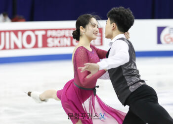 [현장스케치] 임해나-예콴, 2024 ISU 피겨스케이팅 사대륙 선수권 대회 6일차 공식연습