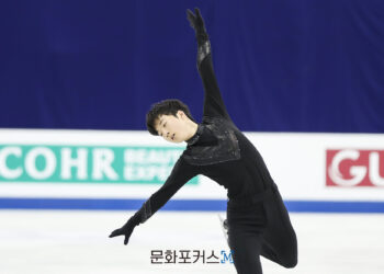 [현장스케치] 임주헌(수리고), 2024 ISU 피겨스케이팅 사대륙 선수권 대회 5일차 공식연습