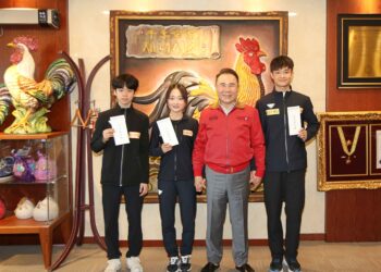 대한빙상경기연맹 윤홍근 회장, 피겨 김현겸, 서민규, 김채연 등 격려… 기업 차원에서 적극적인 지원 약속해