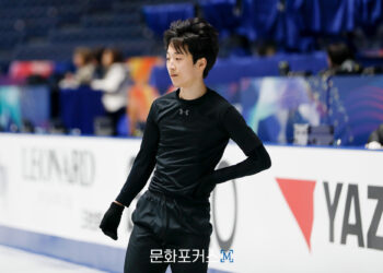 [현장스케치] 임주헌, ISU 그랑프리 4차 스케이팅 연습