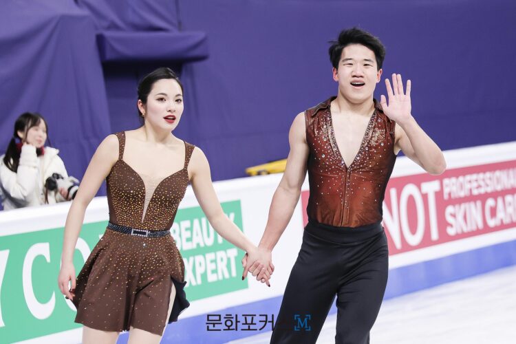 [현장스케치] 임해나-권예, 2025 ISU 4대륙 피겨 선수권대회 리듬 댄스 연습