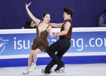 [현장스케치] 임해나-권예, 2025 ISU 4대륙 피겨 선수권대회 리듬 댄스 연습