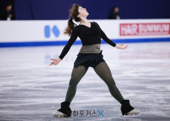 [현장스케치] 윤아선, 2025 ISU 4대륙 피겨 선수권대회 쇼트 프로그램 연습