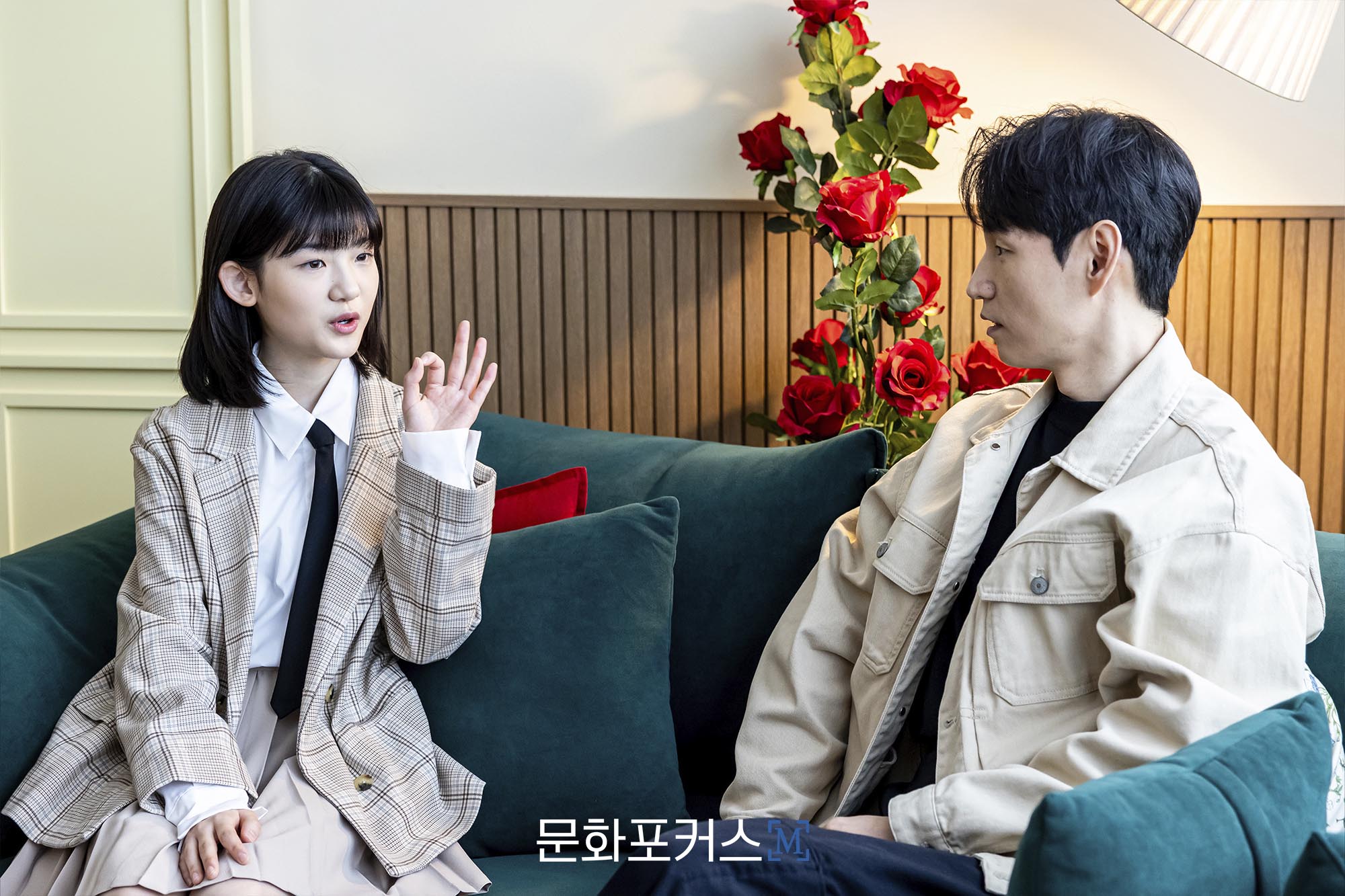 뮤지컬 '긴긴밤'에 출연 중인 배우 '강정우'와 '설가은 | 촬영=이지윤