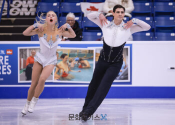 [현장스케치] 임해나-권예, 2025 ISU 피겨 스케이팅 그랑프리 시리즈 스케이트 캐나다 리듬 댄스 연습