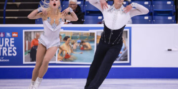 [현장스케치] 임해나-권예, 2025 ISU 피겨 스케이팅 그랑프리 시리즈 스케이트 캐나다 리듬 댄스 연습