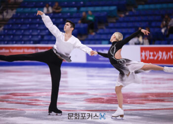 [현장스케치] 임해나-권예, 2025 ISU 피겨 스케이팅 그랑프리 시리즈 스케이트 캐나다 리듬 댄스 연습