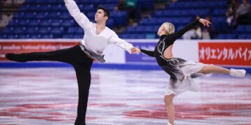 [현장스케치] 임해나-권예, 2025 ISU 피겨 스케이팅 그랑프리 시리즈 스케이트 캐나다 리듬 댄스 연습