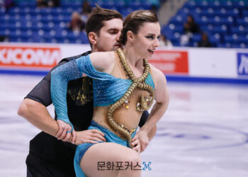 [현장스케치] 임해나-권예, 2025 ISU 피겨 스케이팅 그랑프리 시리즈 스케이트 캐나다 리듬 댄스 연습