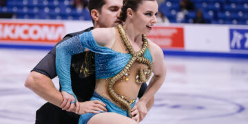 [현장스케치] 임해나-권예, 2025 ISU 피겨 스케이팅 그랑프리 시리즈 스케이트 캐나다 리듬 댄스 연습