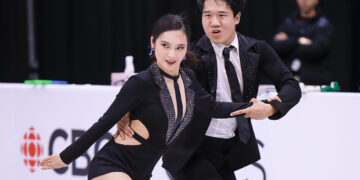 [현장스케치] 임해나-권예, 2025 ISU 피겨 스케이팅 그랑프리 시리즈 스케이트 캐나다 리듬 댄스 연습