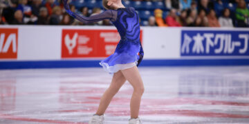 [현장스케치] 윤아선 “프리에서는 마음 편히”… 치바 모네(일본), GP 스케이트 캐나다 쇼트 1위