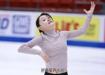 [현장스케치] 김채연, 2025 ISU 피겨 스케이팅 그랑프리 시리즈 스케이트 아메리카 프리 스케이팅 연습