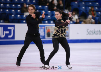 [현장스케치] 임해나-권예, 2025 ISU 피겨 스케이팅 그랑프리 시리즈 스케이트 캐나다 프리 댄스 연습