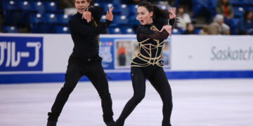 [현장스케치] 임해나-권예, 2025 ISU 피겨 스케이팅 그랑프리 시리즈 스케이트 캐나다 프리 댄스 연습