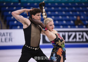 [현장스케치] 임해나-권예, 2025 ISU 피겨 스케이팅 그랑프리 시리즈 스케이트 캐나다 리듬 댄스 연습