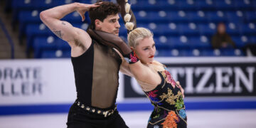 [현장스케치] 임해나-권예, 2025 ISU 피겨 스케이팅 그랑프리 시리즈 스케이트 캐나다 리듬 댄스 연습