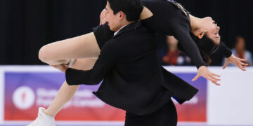 [현장스케치] 임해나-권예, 2025 ISU 피겨 스케이팅 그랑프리 시리즈 스케이트 캐나다 리듬 댄스 연습