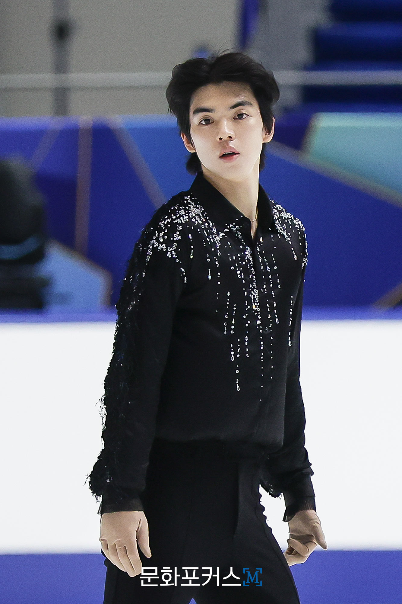 NHK Trophy에서 쇼트 프로그램을 연기 중인 차준환 | 사진 = 김현진