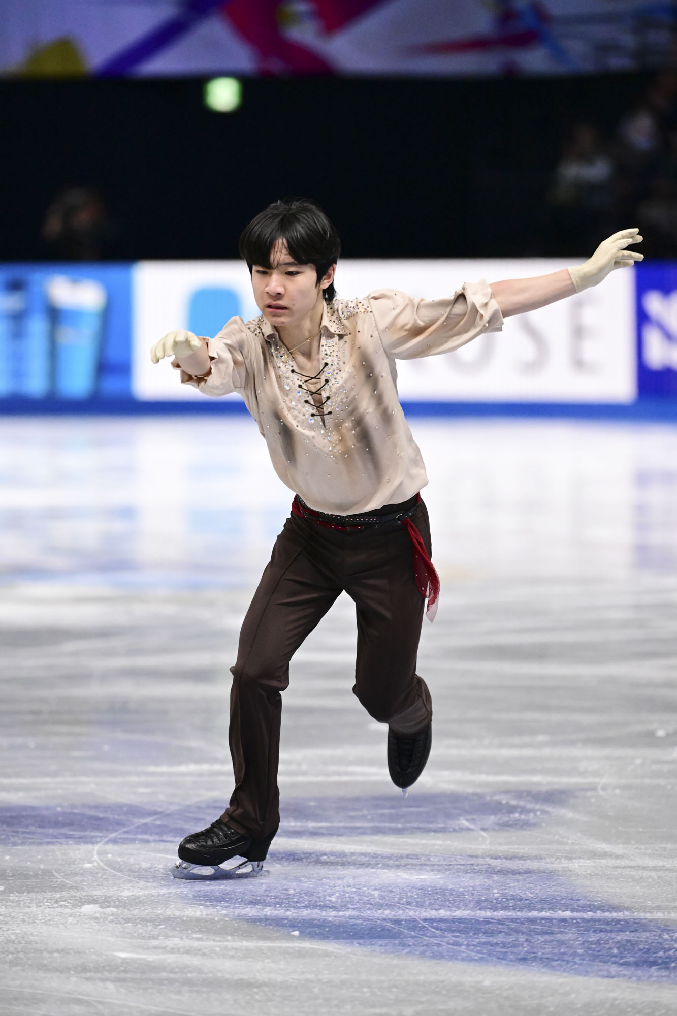 NAGOYA, JAPAN - DECEMBER 05: Habin Choi of South Korea competes in the Junior Men's Free Skating during the ISU Grand Prix of Figure Skating Final Nagoya at IG Arena on December 05, 2025 in Nagoya, Aichi. (Photo by Atsushi Tomura - International Skating Union/International Skating Union via Getty Images)