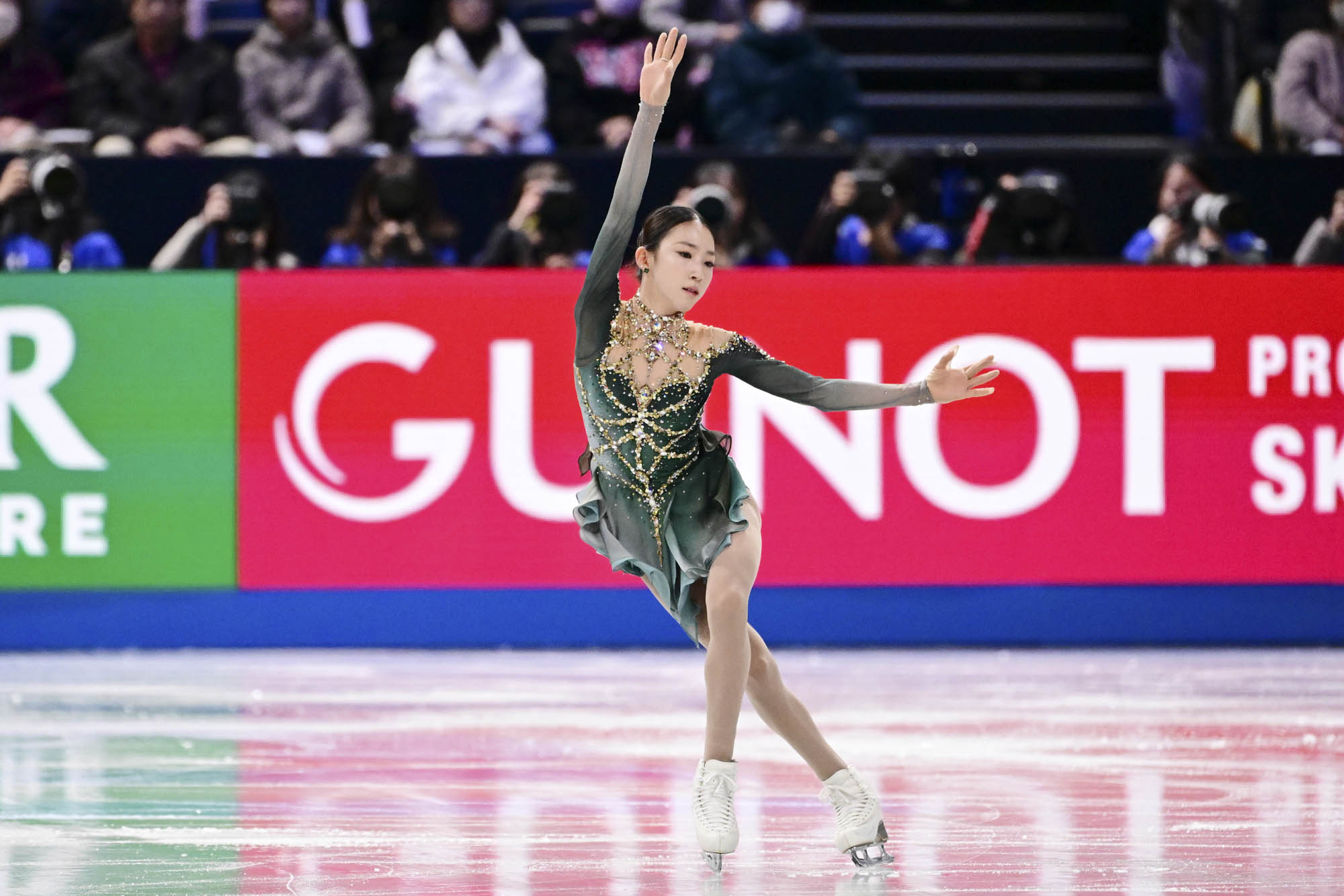 NAGOYA, JAPAN - DECEMBER 05: Yujae Kim of South Korea competes in the Junior Women's Free Skating during the ISU Grand Prix of Figure Skating Final Nagoya at IG Arena on December 05, 2025 in Nagoya, Aichi. (Photo by Atsushi Tomura - International Skating Union/International Skating Union via Getty Images)