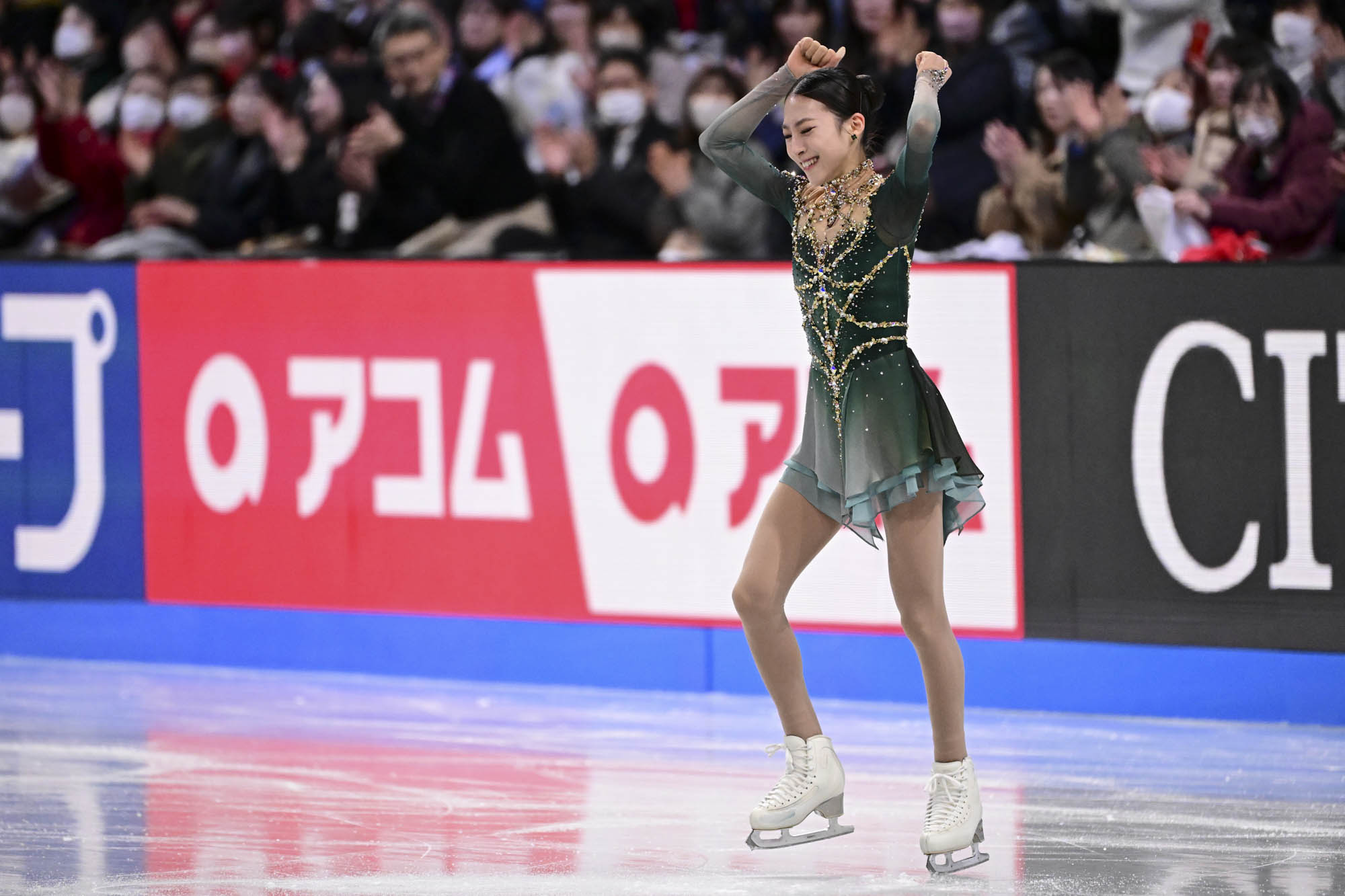 NAGOYA, JAPAN - DECEMBER 05: Yujae Kim of South Korea competes in the Junior Women's Free Skating during the ISU Grand Prix of Figure Skating Final Nagoya at IG Arena on December 05, 2025 in Nagoya, Aichi. (Photo by Atsushi Tomura - International Skating Union/International Skating Union via Getty Images)