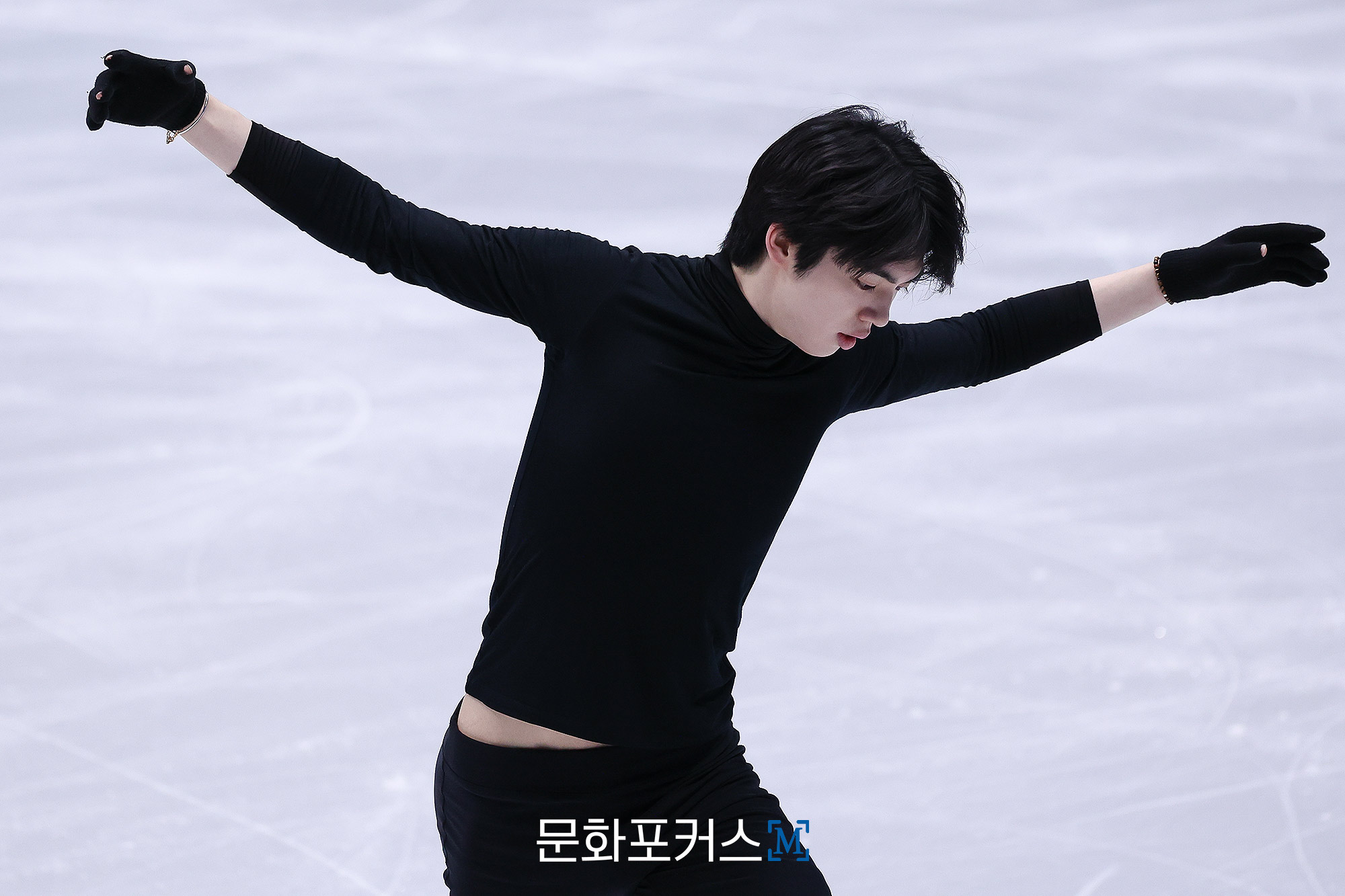 2026 ISU 피겨스케이팅 사대륙 선수권 대회 1일차 공식 연습에 참여한 차준환 | 사진=김혜경