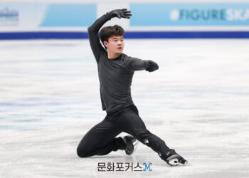 [현장스케치] 김현겸, 2026 ISU 피겨스케이팅 사대륙 선수권 1일차 공식 연습