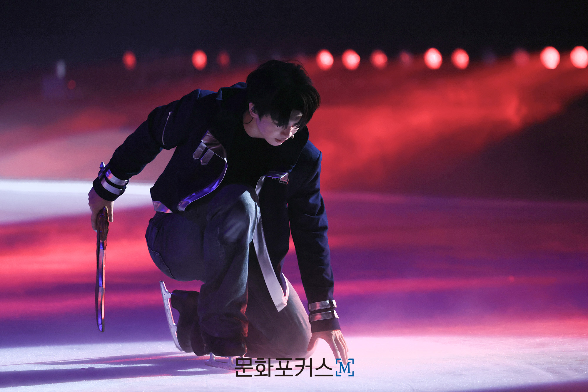 '성진우' 역의 '차준환'이 '나 혼자만 레벨업 on ICE'에 출연해 연기를 선보이고 있다. | 사진 = 김현진 기자